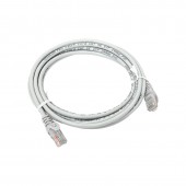 Патч-корд TERACOM Cat.5E (1Гбит/с) неэкранированный UTP оболочка PVC серый (3м)