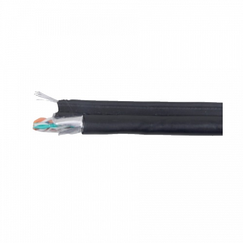Каб. в. п. F/UTP кат. 5E 4 пары LDPE 1м чер. GENERICA