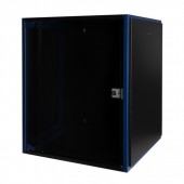 Шкаф настен. 19", 15U 600х600, дв. стек, чер.