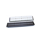Патч-панель 19", 2U, 48 портов RJ-45, категория 5e, Dual IDC, ROHS, цвет черный