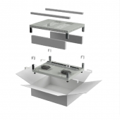 ITK LINEA E Компл. осн. и крыша 600х800мм шкафа 18-47U cер.