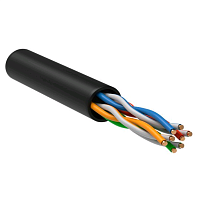 ITK Витая пара U/UTP кат.6 4x2х23AWG LSZH черный (305м)