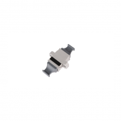 Адаптер NIKOMAX волоконно-оптический, соединительный, MTP/male - MTP/female, стандартный, ключ вверх - ключ вверх, с фланцем, серый