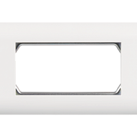 Лицевая панель NIKOMAX, французский формат Mosaic, под 2 вставки 45х45мм, с подрамником, белая
