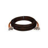 Претерминированная медная кабельная сборка NIKOMAX, категория 6а, экранированная, 6 портов, модули KJ FT - модули KJ FT, полимерный материал нг(А)-HF,