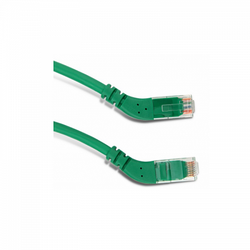 Hyperline PC-APM-UTP-RJ45/R45-RJ45/R45-C6-3M-LSZH-GN Патч-корд U/UTP угловой, правый 45°-правый 45°,