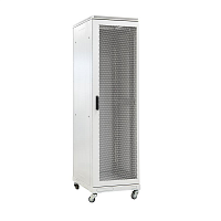 Шкаф телекоммуникационный напольный 19",42U(600x1000), ШТ-НП-42U-600-1000-П, передняя дверь перфорированная ССД