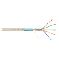 Кабель NIKOMAX F/UTP 4 пары, Кат.6 (Класс E), тест по ISO/IEC, 250МГц, одножильный, BC (чистая медь), 23AWG (0,55мм), полимерный материал нг(А)-LSLTx,