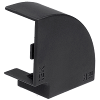 ELECOR Поворот 90град КМП 100х60 черный (2шт/компл) IEK