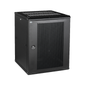 ITK Шкаф LINEA W 9U 600x600 мм дверь перфорированная, RAL9005