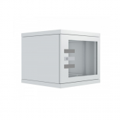 Шкаф настенный 19-дюймовый (19"), серия Z-BOX, 10U, 543x600х600мм (ВхШхГ), со стеклянной дверью, с открывающимися стенками, без наклеек на дверях, цве