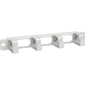 ITK Каб. орг. 10" 1U 4 кольца для шкафа 10" LINEA WS серый
