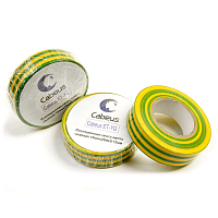 Изоляционная лента желто-зеленая 19ммх20мх0.13мм