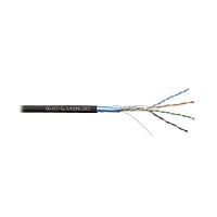 Кабель Суприм F/UTP, 4 пары, Кат.5e (Класс D), 100 МГц, AWG 24, универсальный, LSZH нг(A)-HF, до - 40°С, черный, катушка 305 м