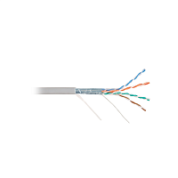 Кабель Суприм F/UTP, 4 пары, Кат.5e (Класс D), 100 МГц, AWG 24, внутренний, PVC, серый, коробка 305 м