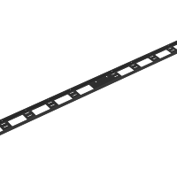 Органайзер кабельный вертикальный, 42U, для шкафов серий TFI-R, Ш75хВ1798хГ20мм, металлический, с крепежом, цвет черный