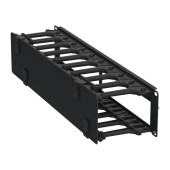 ITK Кабель-органайзер горизонтальный 19" 2U чер. РФ