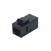 Проходной адаптер (coupler), RJ-45(8P8C) формата Keystone Jack, категория 5e, черный