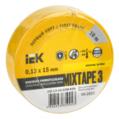 Изолента 0,13х15 мм желтая 10 метров ИЭК