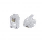 Коннектор RJ-11/Rj-12 Cabeus 6P4C телефонный неэкранированный