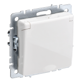 BRITE Роз. с з/к/ш с кр. 16А IP44 РСбш10-3-44-БрБ бел. IEK