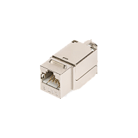 Модуль-вставка NIKOMAX типа Keystone, Кат.6 (Класс E), 250МГц, RJ45/8P8C, FT-TOOL/110/KRONE, T568A/B, полный экран, металлик - гарантия: 5 лет расшире