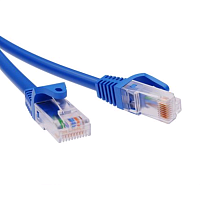 Патч-корд неэкранированный CAT5E U/UTP 4х2, LSZH, синий, 5.0м