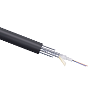 Кабель волоконно-оптический 9/125 одномодовый, 8 волокон, loose tube, бронированный стальной лентой и стальными провол