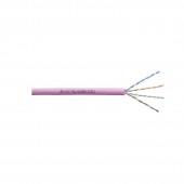 Кабель Суприм U/UTP, 4 пары, Кат.6 (Класс E), 250 МГц, AWG 23, внутренний нг(А)-LSLTx, розовый, коробка 305 м