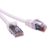 Патч-корд экранированный CAT5E F/UTP 4х2, LSZH, белый, 3.0м