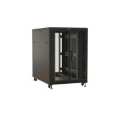 Шкаф напольный 19-дюймовый, 27U, 1388x800х800 мм (ВхШхГ), передняя и задняя распашные перфорированные двери (75%), ручка с замком