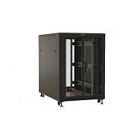 Шкаф напольный 19-дюймовый, 27U, 1388x800х800 мм (ВхШхГ), передняя и задняя распашные перфорированные двери (75%), ручка с замком