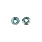 Гайка с насечкой, препятствующей откручиванию М6, горячеоцинкованная