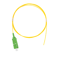 Шнур NIKOMAX волоконно-оптический, монтажный, одномодовый 9/125мкм, стандарта OS2, SC/APC, LSZH нг(A)-HFLTx, 0.9мм, желтый, 1м, уп-ка 2шт.