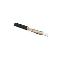 Кабель витая пара U/UTP,кат. 6, 4 пары(23 AWG), одножил.(solid),с разделителем,внешний, LSZH нг(А)-HF, -40°C – +75°C, черный - гарантия: 15 лет комп