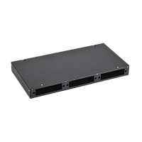 ITK Кросс оптический 1U укомплектованный LC (duplex) 24шт (OM4) черный