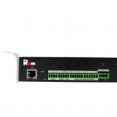 Упр. верт. блок розеток с монит. Rem-MC1 4x3 С13, 4x2 С19, 32A, алюм., 42-48U, колодка