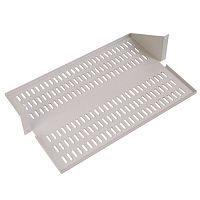 Полка для стойки перфорированная консольная 2U с центральным креплением, глубина 400 мм