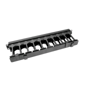 Органайзер кабельный горизонтальный с пластиковыми пальцами 19" 1U