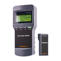Кабельный тестер NIKOMAX с LCD дисплеем, UTP/STP, RJ45, с функцией измерения длины