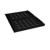 Полка 19" перфорированная глубиной 700 мм для напольных шкафов глубиной 1000 мм, усиленная до 100кг, цвет черный (RAL 