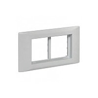 Рамка+суппорт 4 модуля (2 поста) для парапетного кабельного канала EKF C-Line