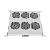 Модуль вентиляторный 19" 1U, 6 вентиляторов, регул. глубина 390-750 мм  с контроллером