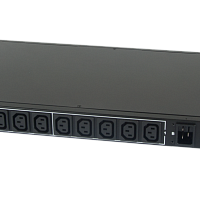 Блок контролируемых электрических розеток TLK, 19", AT - ATS, Автоматическое переключение питания между вводными линиями, 10 розеток C13, макс. нагруз