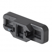 Терминал монтажный для коммутационных модулей типа Keystone ЛАНЮНИОН 90° и 180°, цвет черный