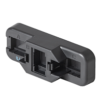 Терминал монтажный для коммутационных модулей типа Keystone ЛАНЮНИОН 90° и 180°, цвет черный