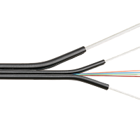 Кабель NIKOLAN волоконно-оптический, 1 волокно, одномодовый 9/125мкм, стандарта G.657.A1 & G.652.D, внутренний/внешний, бабочка со стеклопластиковыми 