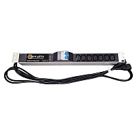 BONCH-ATS/PDU Блок розеток с функцией АВР для 19 дюймого шкафа, 7 разъемов С13, кабели подключ. питания 1.7 м.с разъемами С14 и автомат защиты  на 10А