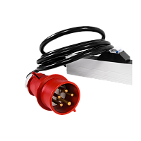 Верт блок розеток Rem-3×32, 3×32A, 6 авт, инд, 36C13, 6C19, 1820мм, шнур 3м IEC309