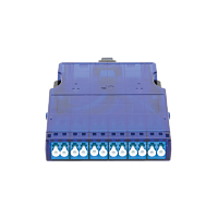 Кассета NIKOMAX волоконно-оптическая, для панели серии CJ, 1 слот, одномодовая 9/125 мкм, стандарта OS2, 1x MTP/male - 12x LC/UPC, полярность А, преми